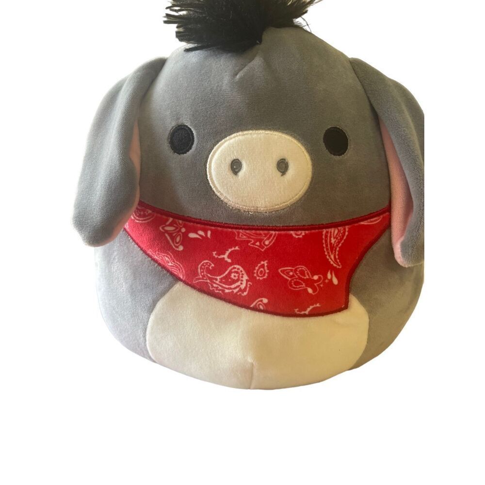 Kellytoy Squishmallow Jason The Donkey Farm Animal Plushie Stuffed Toy 8 Inches